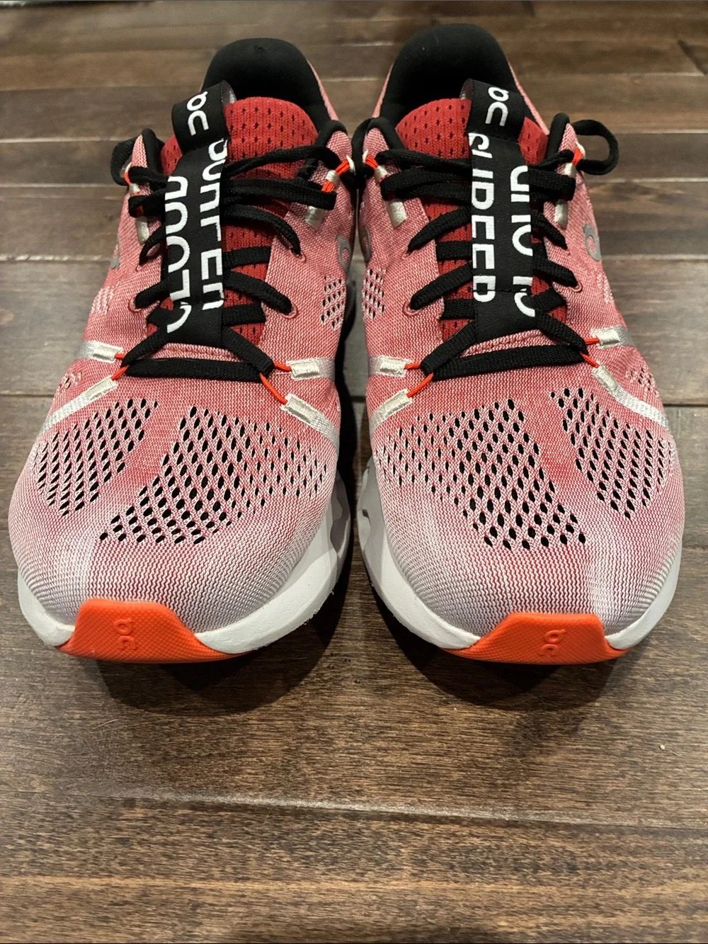 On Running Cloudflow Running Shoes - Coral and Orange Accents